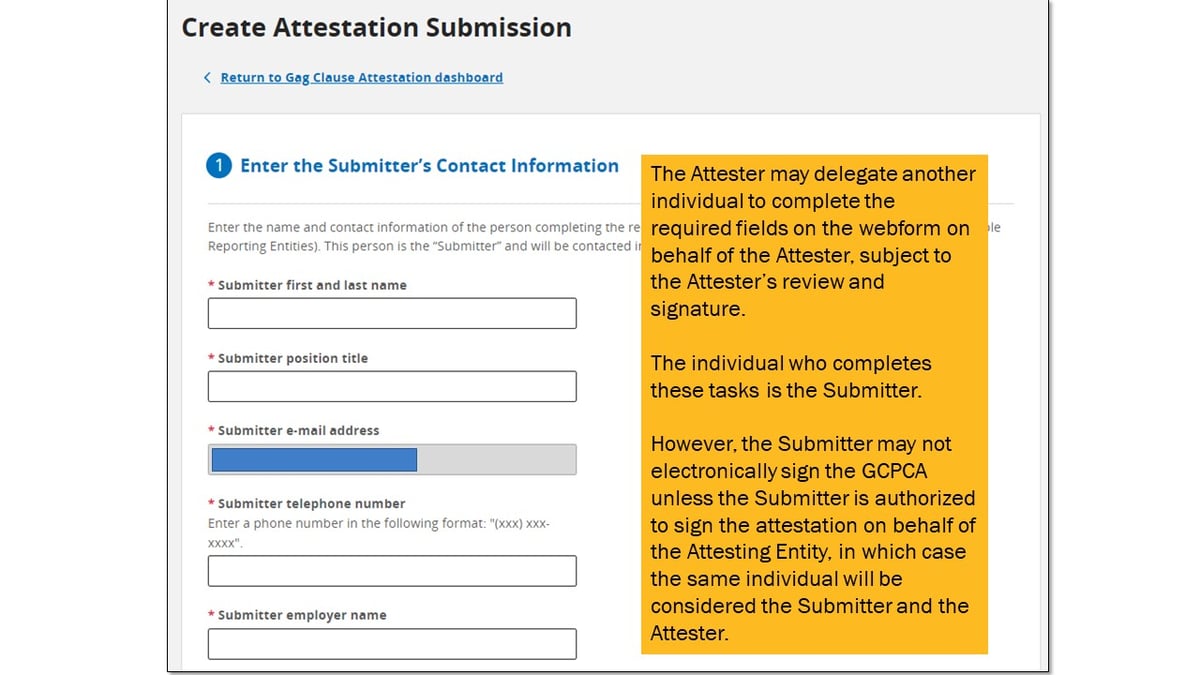 Health Plan Gag Clause Attestation Submission Reference Guide